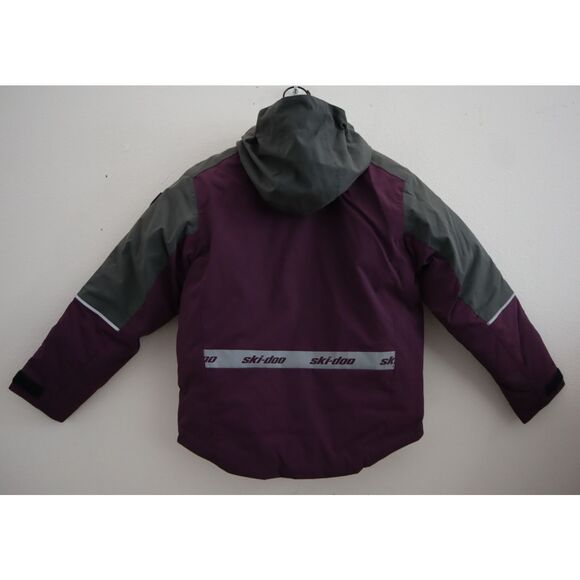 Ski-Doo Teens' Sz 8 Deep Purple Particle Waterproof Winter Snow Jacket - Picture 2 of 16
